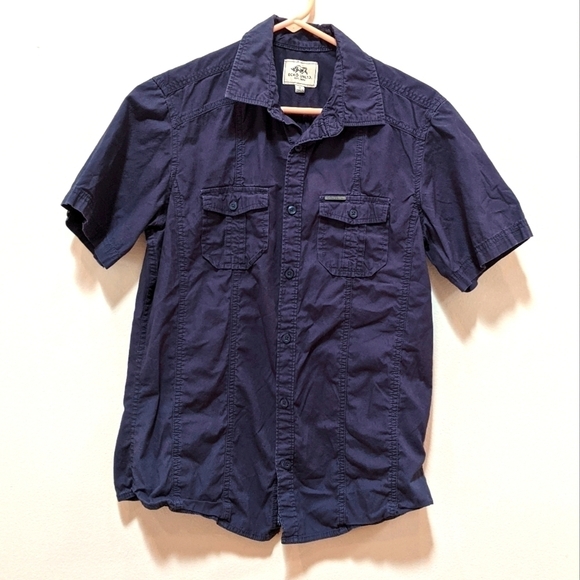 Ecko Unlimited Men's Short Sleeve Button Down Sm - Picture 1 of 7